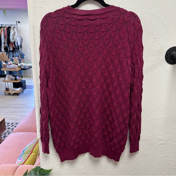 ModCloth burgundy sweater - Picture 5 of 6